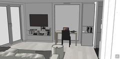  3D Design Living Room/Living Room - Vue de la salle de séjour