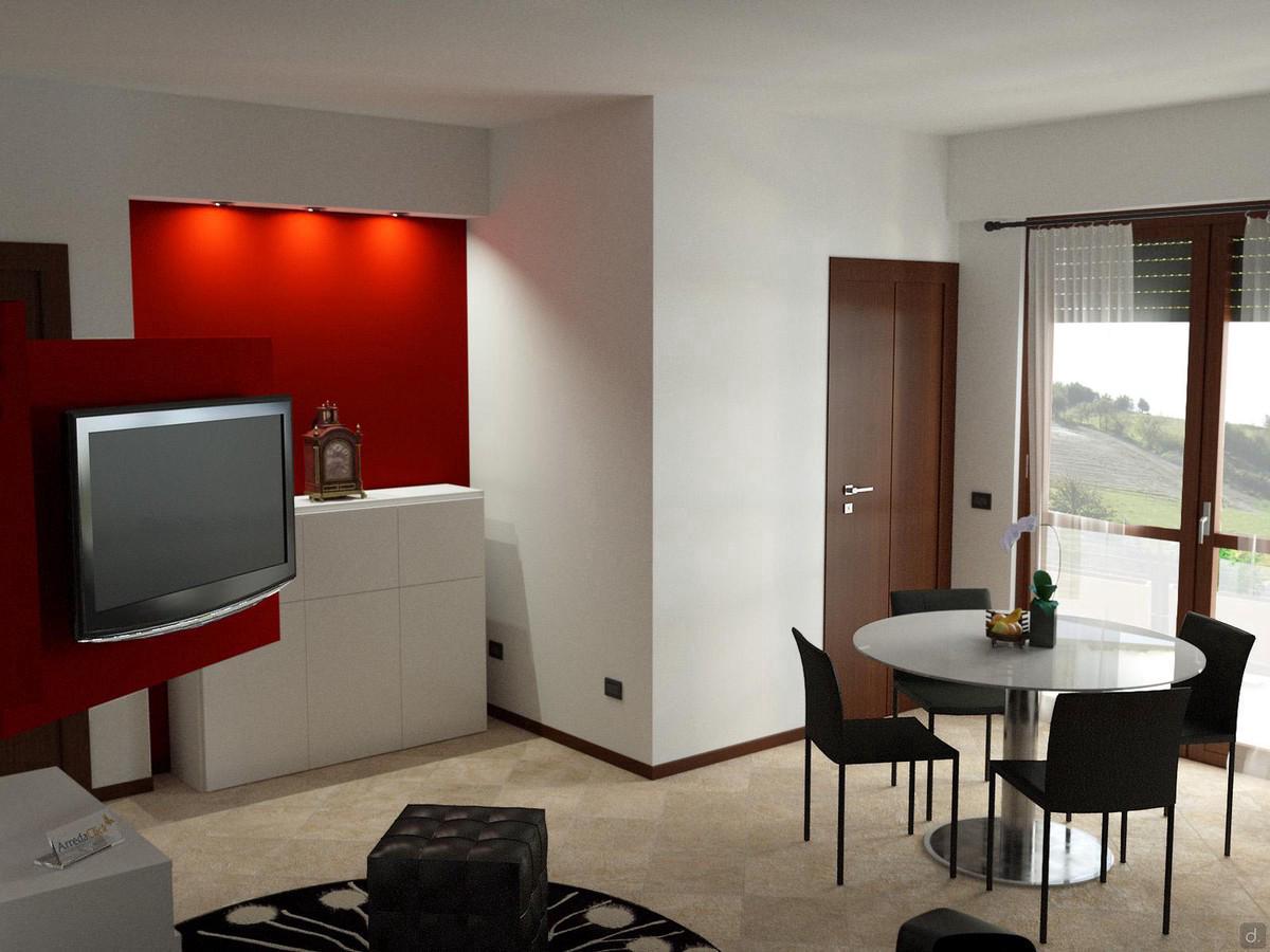 Progettazione 3D Soggiorno/Salotto - render