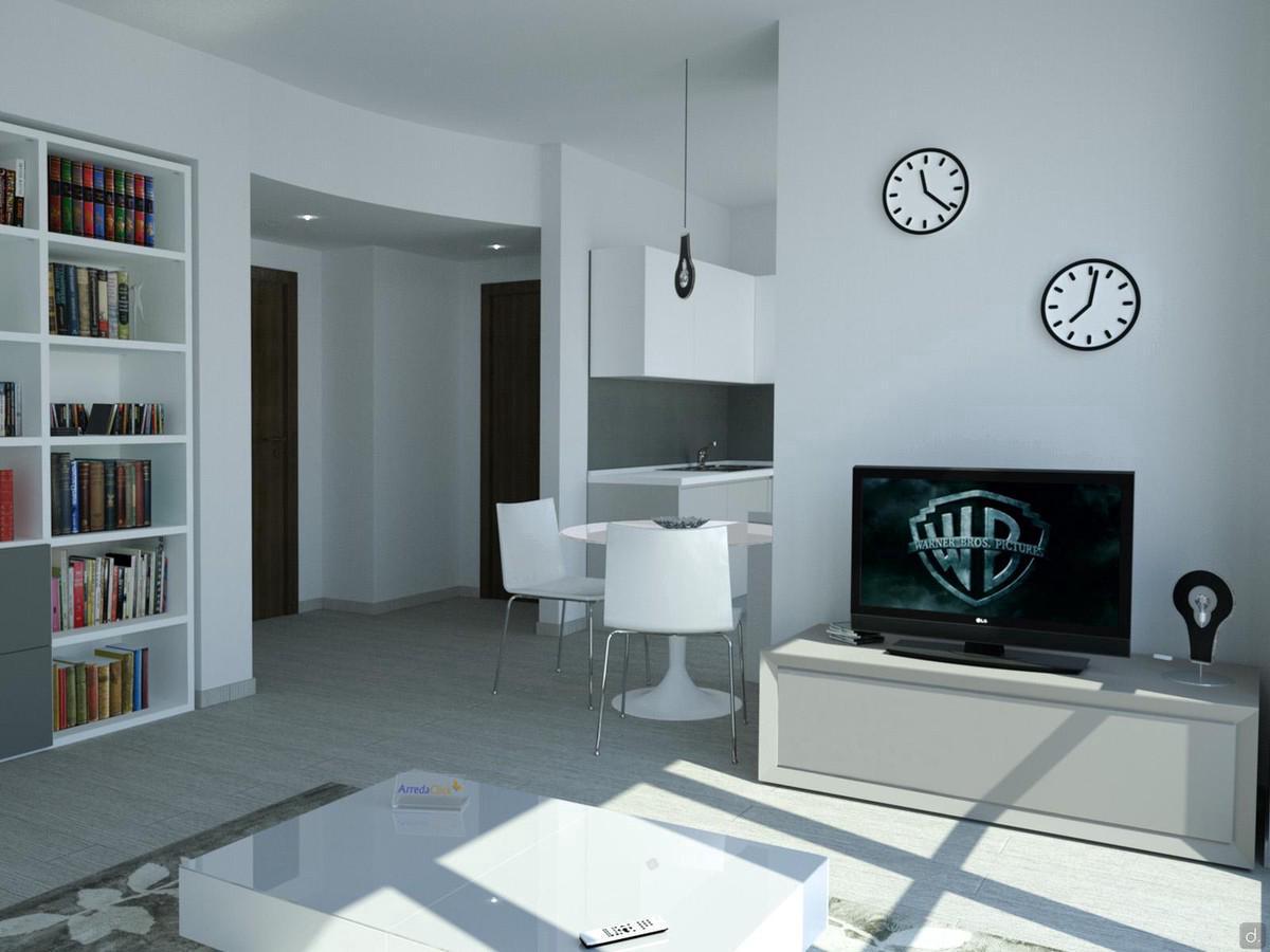 Progettazione 3D Open Space - render