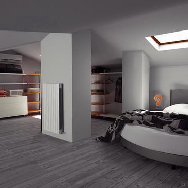 Progettazione 3D Open Space - render zona notte