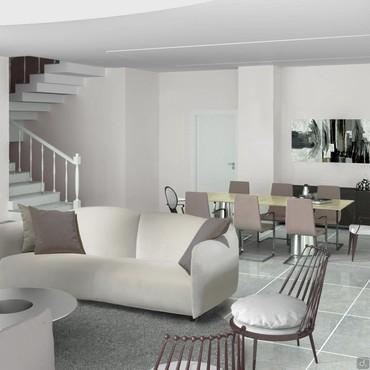 Progettazione 3D Open Space - render