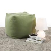 Pouf à l'assise moelleuse en tissu Cherie Soft