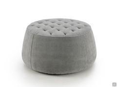 Pouf recouvert de tissu