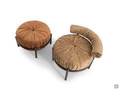 Vue aérienne du Pouf plissé design Mignon 