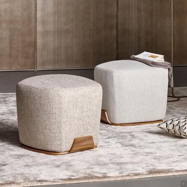 Pouf original de design moderne Olos Bonaldo avec housse amovible en tissu ou en cuir