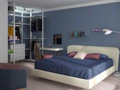 Progettazione 3D Camera da Letto - render