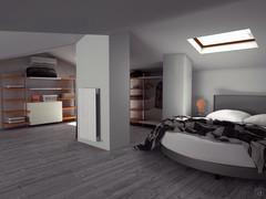 Progettazione 3D Open Space - render zona notte