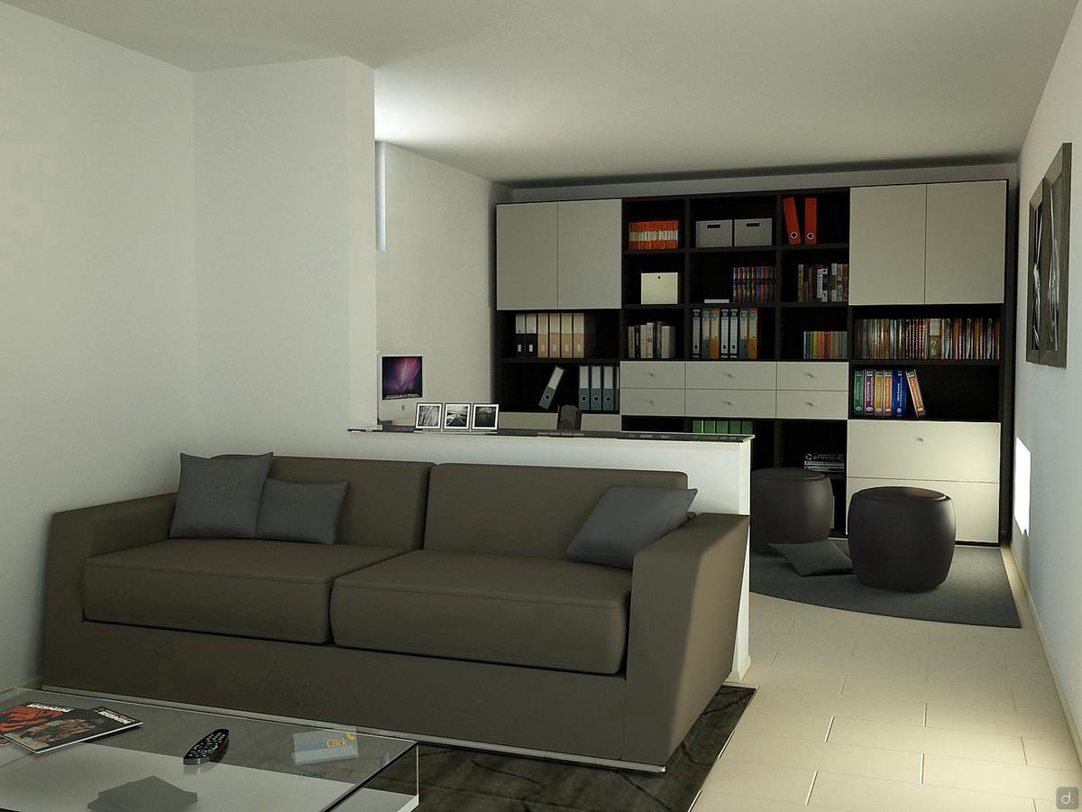 Progettazione 3D Soggiorno/Salotto - render