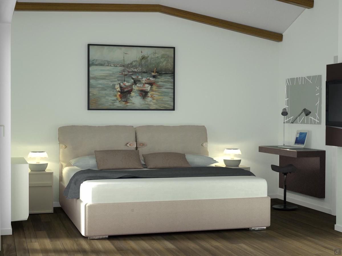 Progettazione 3D Camera da Letto - render