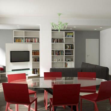 Progettazione 3D Soggiorno/Salotto - render