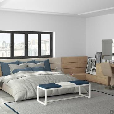 Progettazione 3D Camera da Letto - render