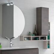 Paire d'étagères pour salle de bains Atlantic / Frame Slim en mélaminé 210 Soie