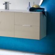 Base per arredo bagno Atlantic cm 50 p.50 h.50 a 2 cassetti in laccato lucido corda J1