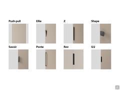 Bloc tiroirs avec table à repasser Wide - différents modèles de poignées disponibles