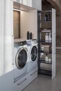 Armoire à linge sur pied Oasis avec porte coulissante