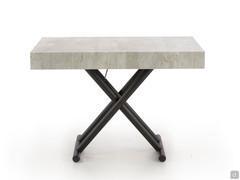 Table basse transformable Lucas en position haute pour devenir une table