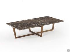 Table basse avec plateau en marbre Emperador