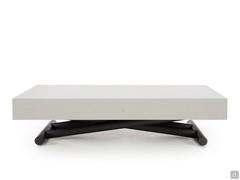 Table basse transformable Alexander avec structure en métal peint M11 Graphite Gaufré