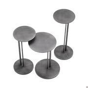 Tables basses Sting de Cattelan, finition brushed grey