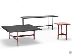 Trio de tables d'appoint Jarno en formats carré et rectangulaire