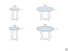 Onix Table basse - Modèles et dimensions