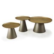 Trois tables basses design Amerigo de Cattelan