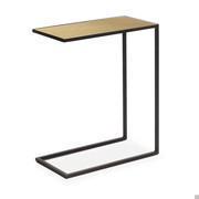 Table basse rectangulaire en forme de C disponible en différentes finitions