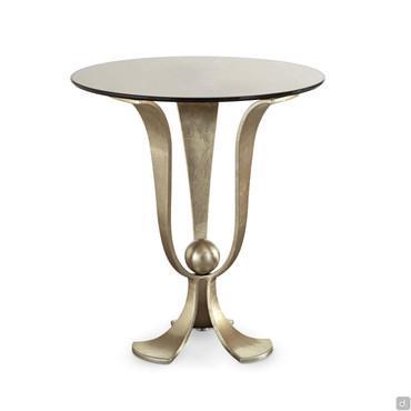 Table basse ronde avec plateau en marbre Calice