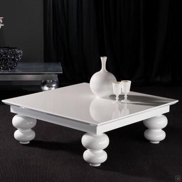 Table basse de salon avec pieds boules Bloomy