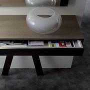 Arkin Table console minimaliste avec tiroir coulissant et plateau en mélamine