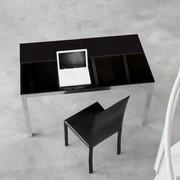 Dern Table console dans le modèle avec n.1 rallonge en mélaminé gris ou laqué mat