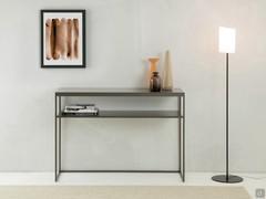 Console moderne en métal anthracite Chelsea