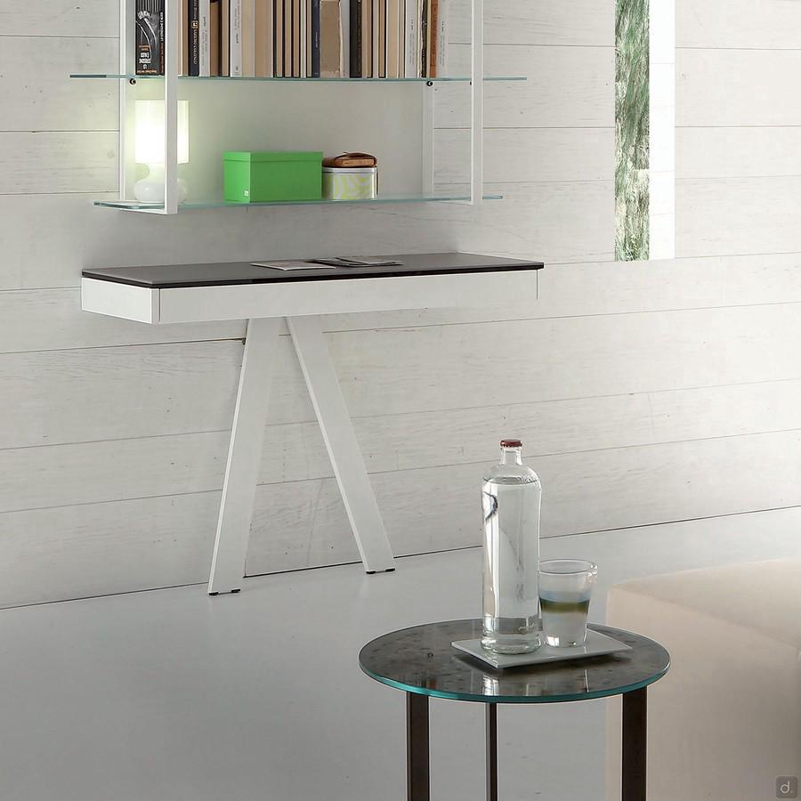 Arkin Table console minimale avec tiroir coulissant disponible en 3 largeurs