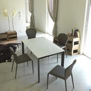 Table extensible Giasone avec plateau en verre