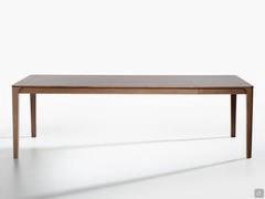 Table en frêne extensible Blossom avec rallonge ouverte