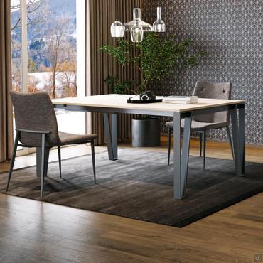 Table de cuisine rectangulaire extensible Logan