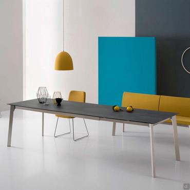 Table extensible pour open space cuisine-salon Shield