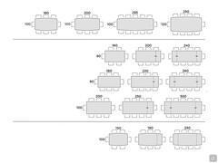  Table Still avec plateau en céramique - Plan de table