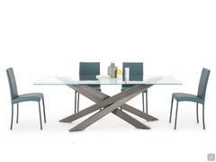 Table Connor dans la version rectangulaire fixe 220 x 105 cm