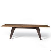 Table en bois et en métal Asako avec pieds obliques