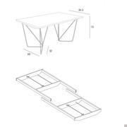 Dimensions pieds et schéma des rails pour les modèles à rallonges