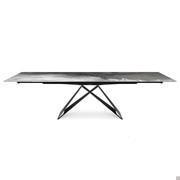 Table extensible Premier de Cattelan avec plateau en verre CrystalArt CY01