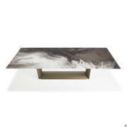 Table Dragon de Cattelan avec plateau en verre CrystalArt