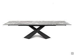 Table Tyron de Cattelan avec plateau rectangulaire allongeable en Keramik