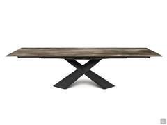 Table Tyron de Cattelan avec plateau rectangulaire allongeable en Keramik