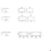 Table Elvis - dimensions des tables avec le plateau en bois