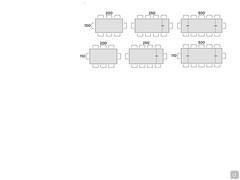  Table Manhattan avec plateau en verre - Plan de table