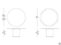 Schema dimensionale tavolo Otab