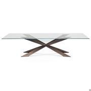 Table en verre cristal Spyder de Cattelan