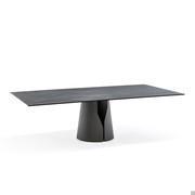 Table Giano table moderne de Cattelan avec plateau rectangulaire en pierre de Keramik